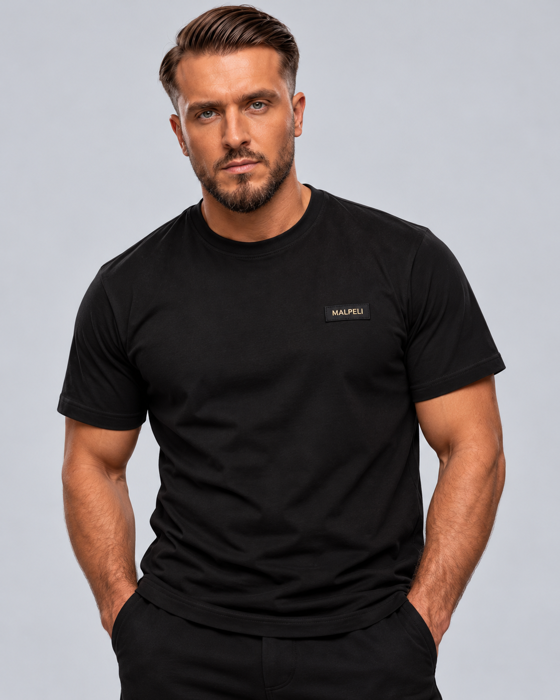 MALPELI Men Signature Noir T-Shirt