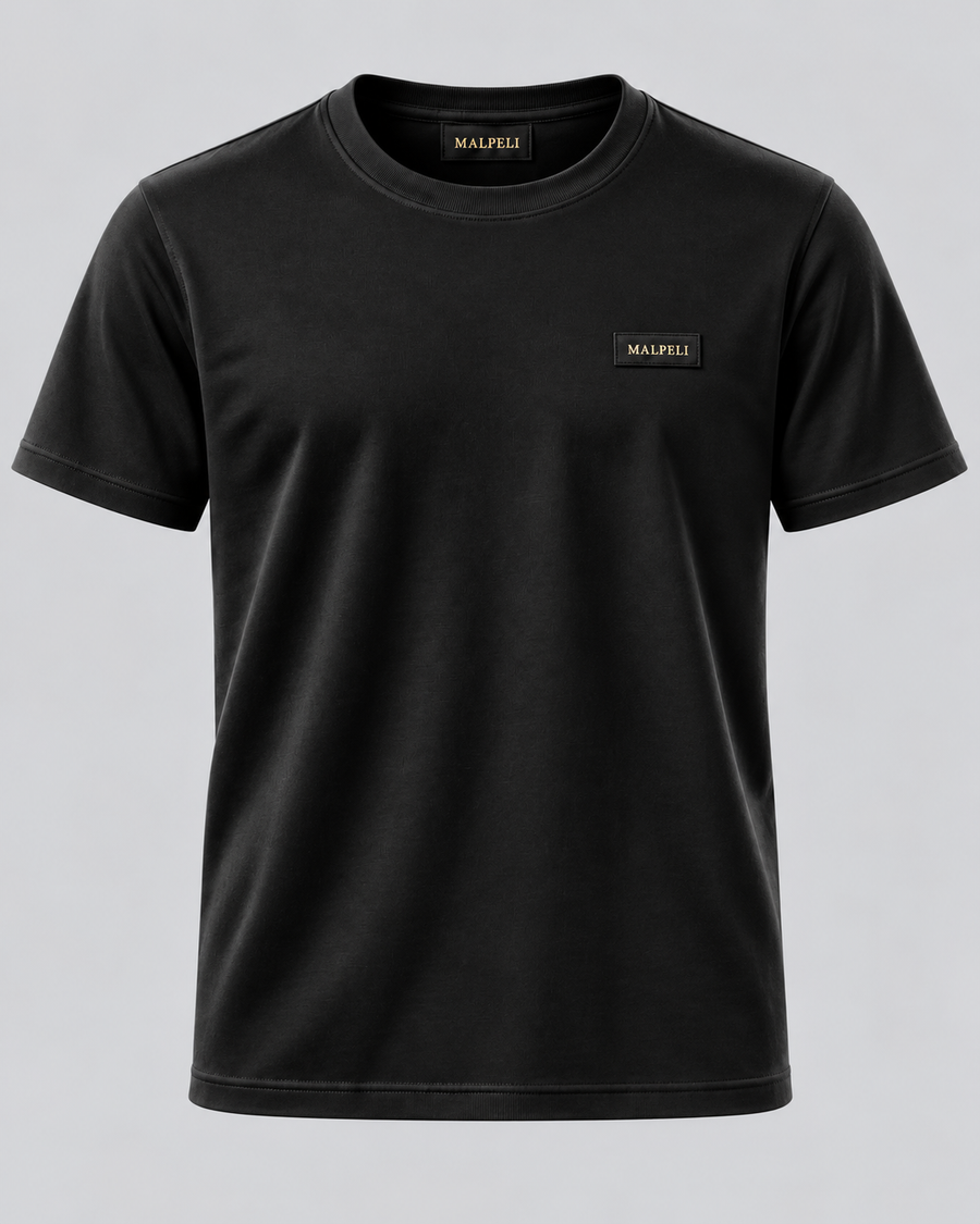 MALPELI Men Signature Noir T-Shirt