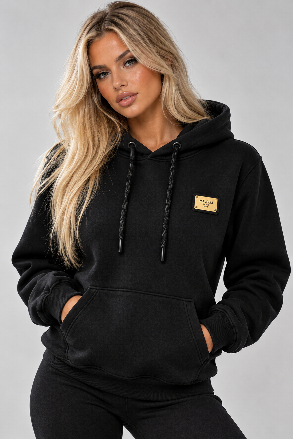 Women’s Milan Black Gold Hoodie