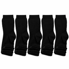 5-Pair Black Ankle Socks – Unisex Everyday Cotton Socks