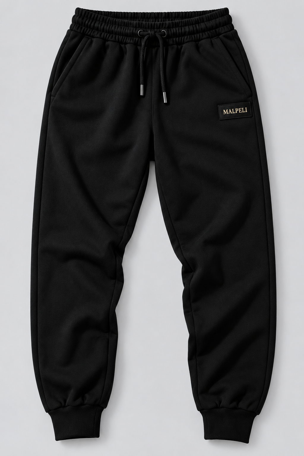 Women's Black Matching Co-Ord Set – Cropped Zip Hoodie, Crop Top & Joggers