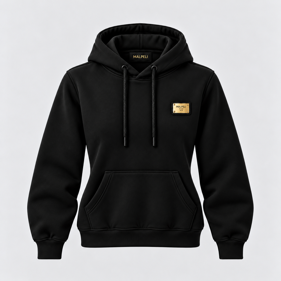Women’s Milan Black Gold Hoodie
