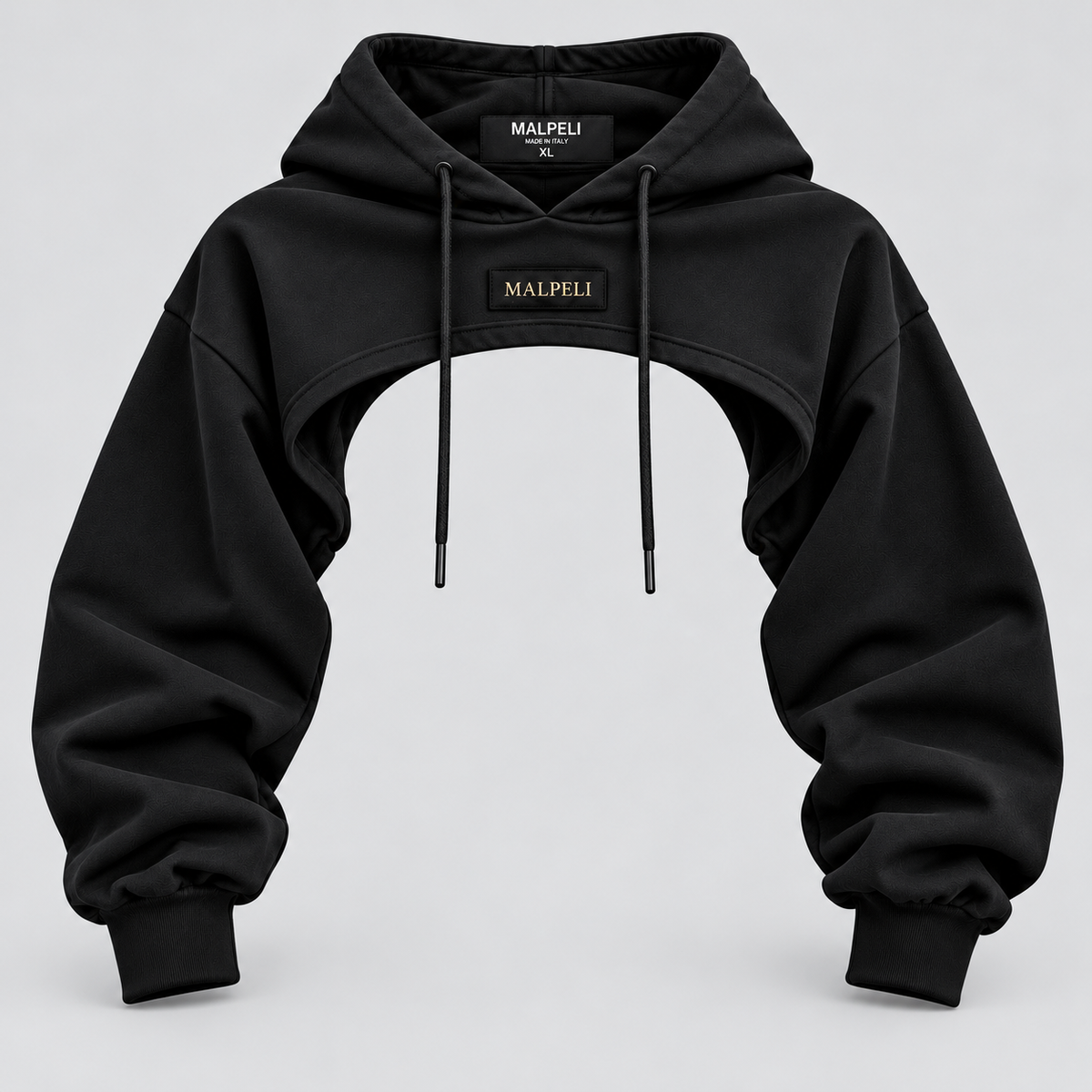 Women’s Black Ultra Cropped Hoodie Shrug