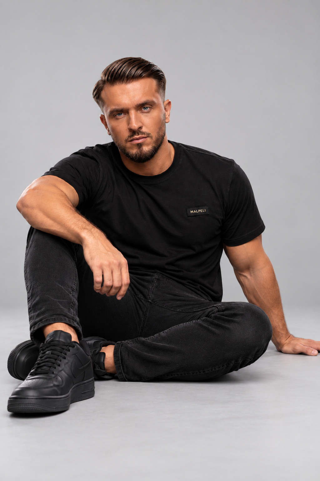 MALPELI Men Signature Noir T-Shirt