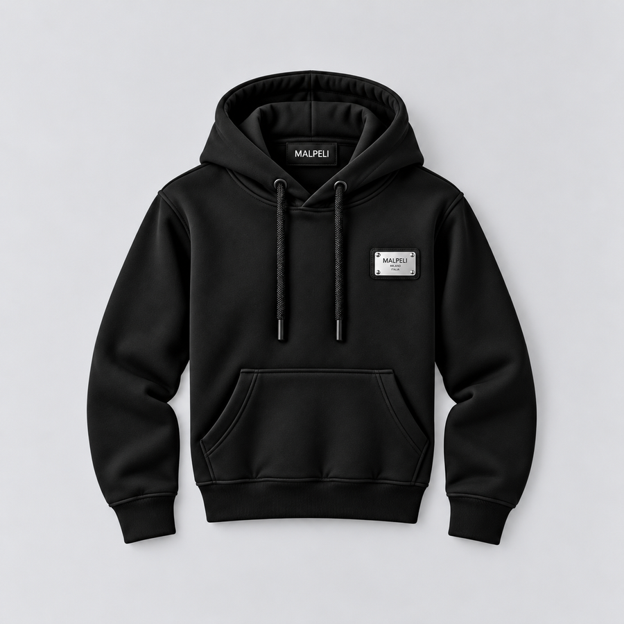 Black Silver Milan Hoodie