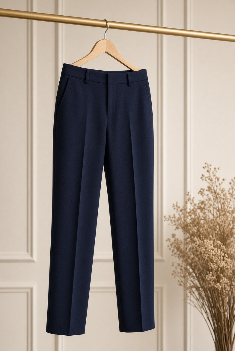 Arden Midnight Drop Shoulder Tailored Trousers — Practical Pocketing