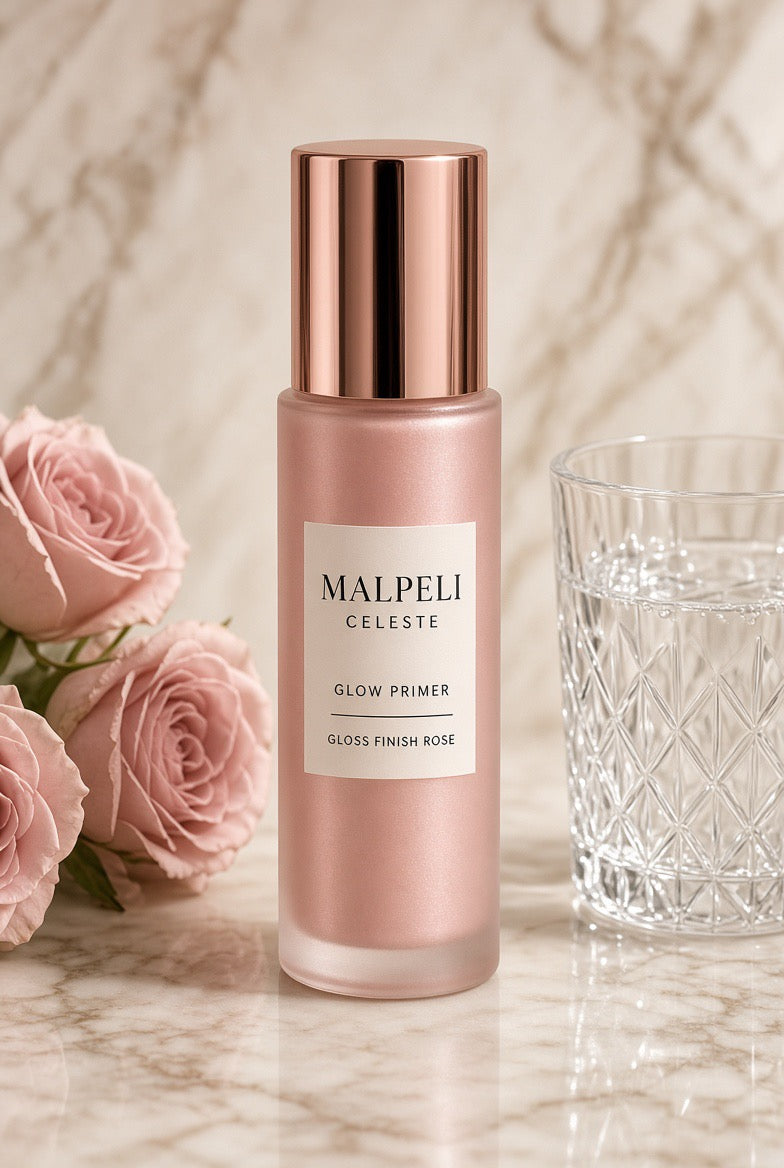 Celeste Glow Primer with Uncomplicated Application — Gloss Finish, Rose