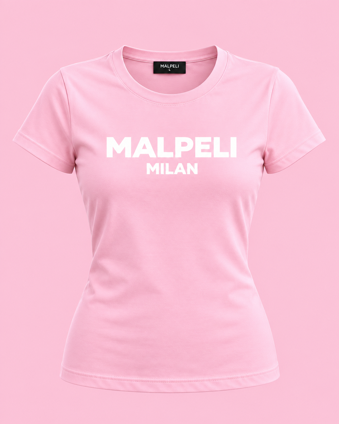 Limited Edition Malpeli Milan Women’s Baby Pink T-Shirt