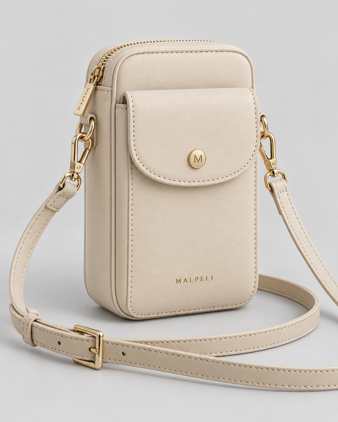 Noir Bags: Alderley Camera Crossbody — Zip Top, Minimal Branding