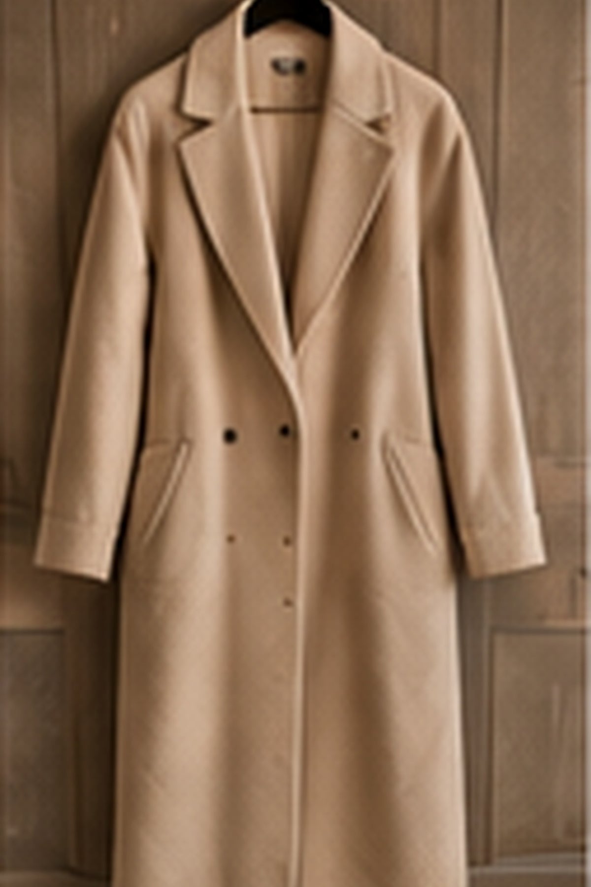 Tie Waist Aurelia Trench Coat in Mocha — Defined Shoulder