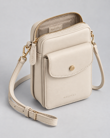 Cream Camden Coin Pocket Phone Crossbody with Balanced Proportions