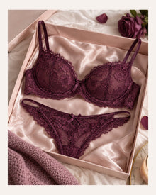 Alderley Adjustable Strap Soft-Cup Set — Smooth Inner Finish, Plum