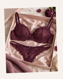Alderley Adjustable Strap Soft-Cup Set — Smooth Inner Finish, Plum