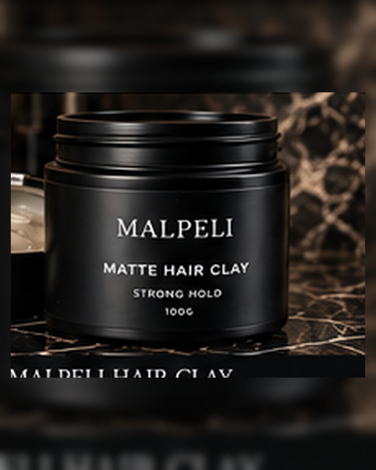 MALPELI Grooming Ravenna Post Shave Matte Hair Clay — Graphite Minimal Fragrance Direction