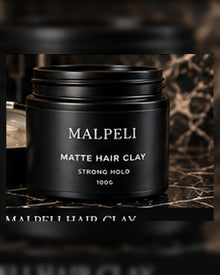MALPELI Grooming Ravenna Post Shave Matte Hair Clay — Graphite Minimal Fragrance Direction