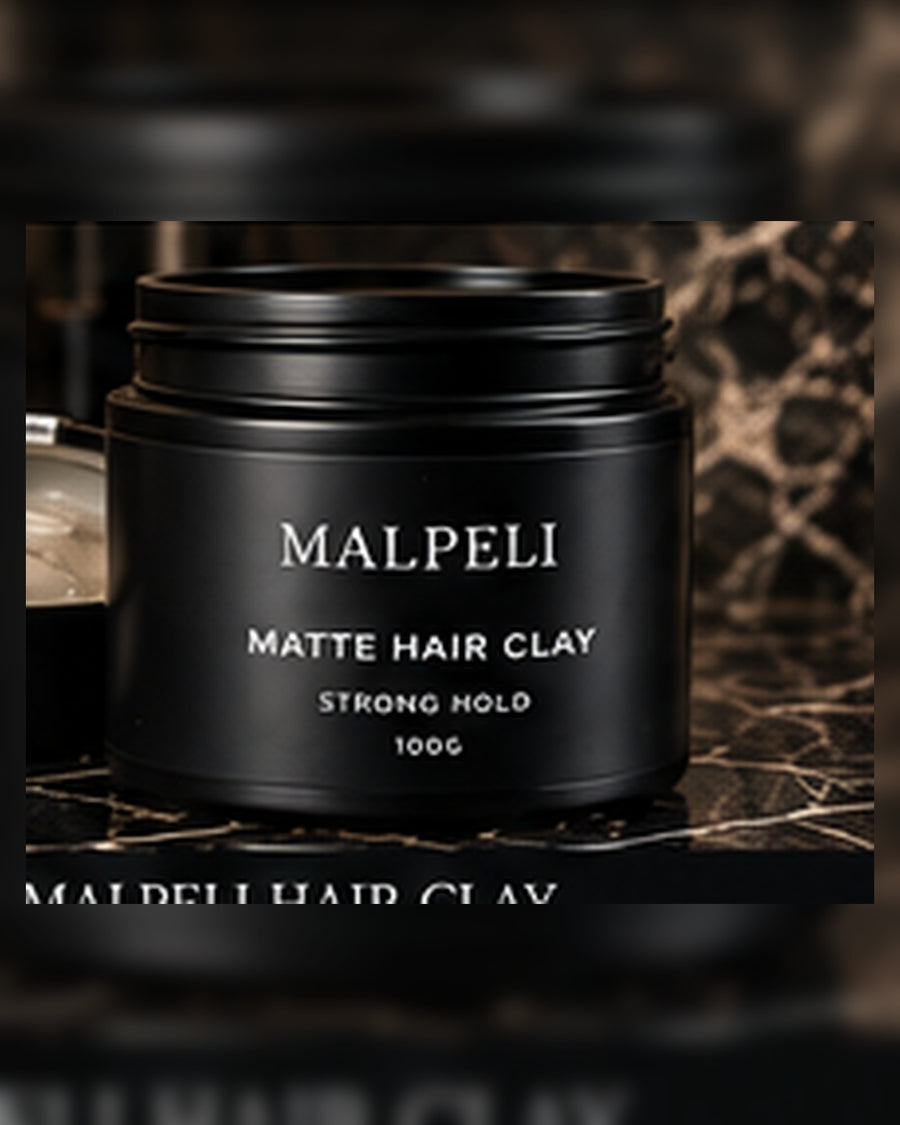 MALPELI Grooming Ravenna Post Shave Matte Hair Clay — Graphite Minimal Fragrance Direction