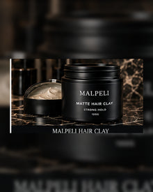 MALPELI Grooming Ravenna Post Shave Matte Hair Clay — Graphite Minimal Fragrance Direction