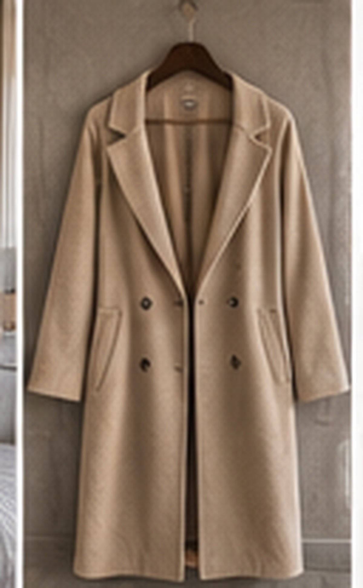 Studio Verona Darted Belted Coat — Stone Tonal Hardware