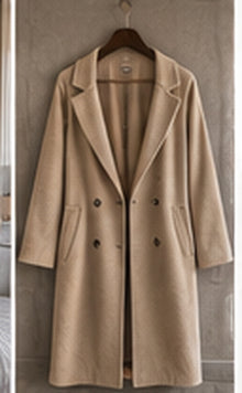 Studio Verona Darted Belted Coat — Stone Tonal Hardware