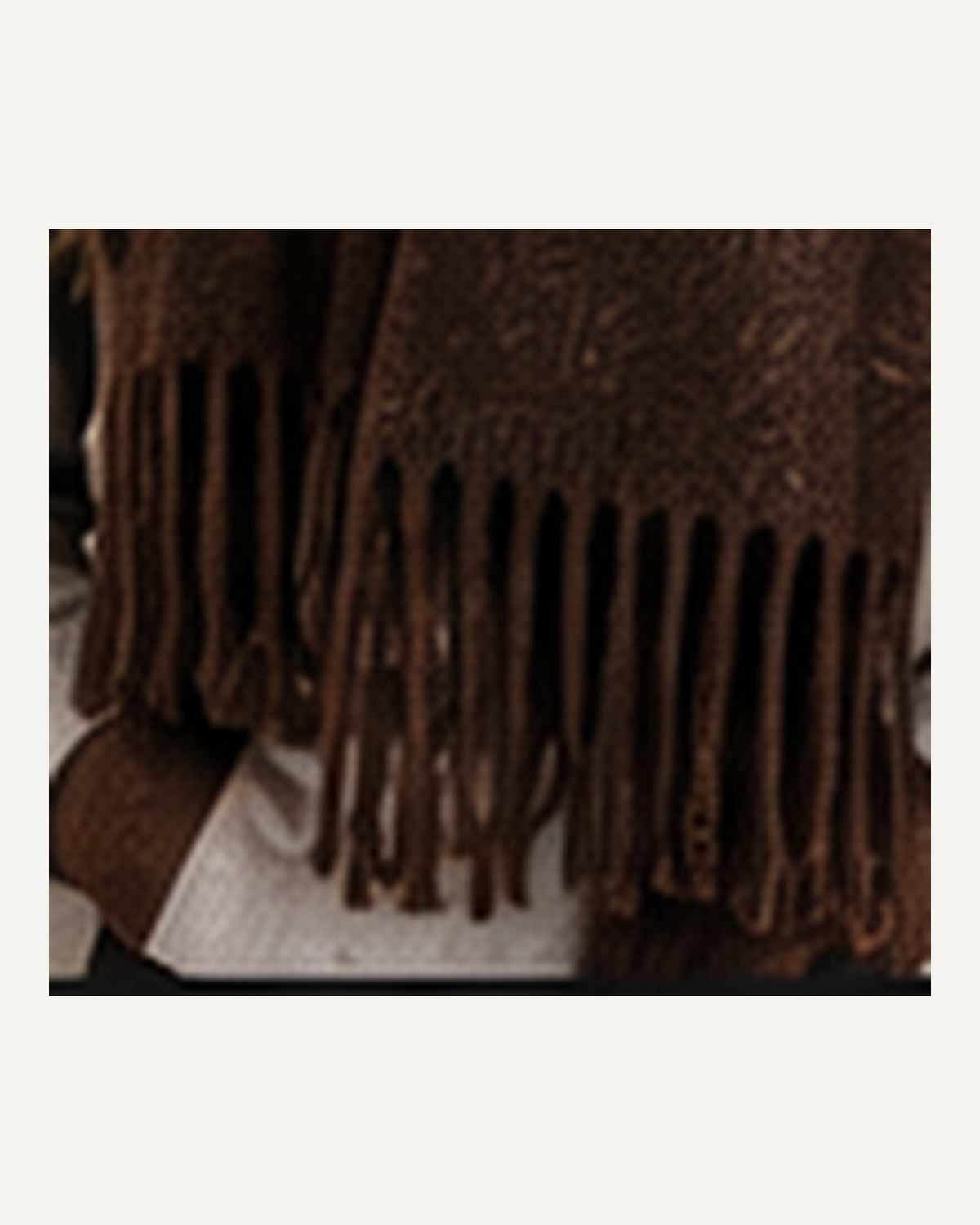 Signet Face Tivoli Blanket Scarf in Chocolate — Giftable Size