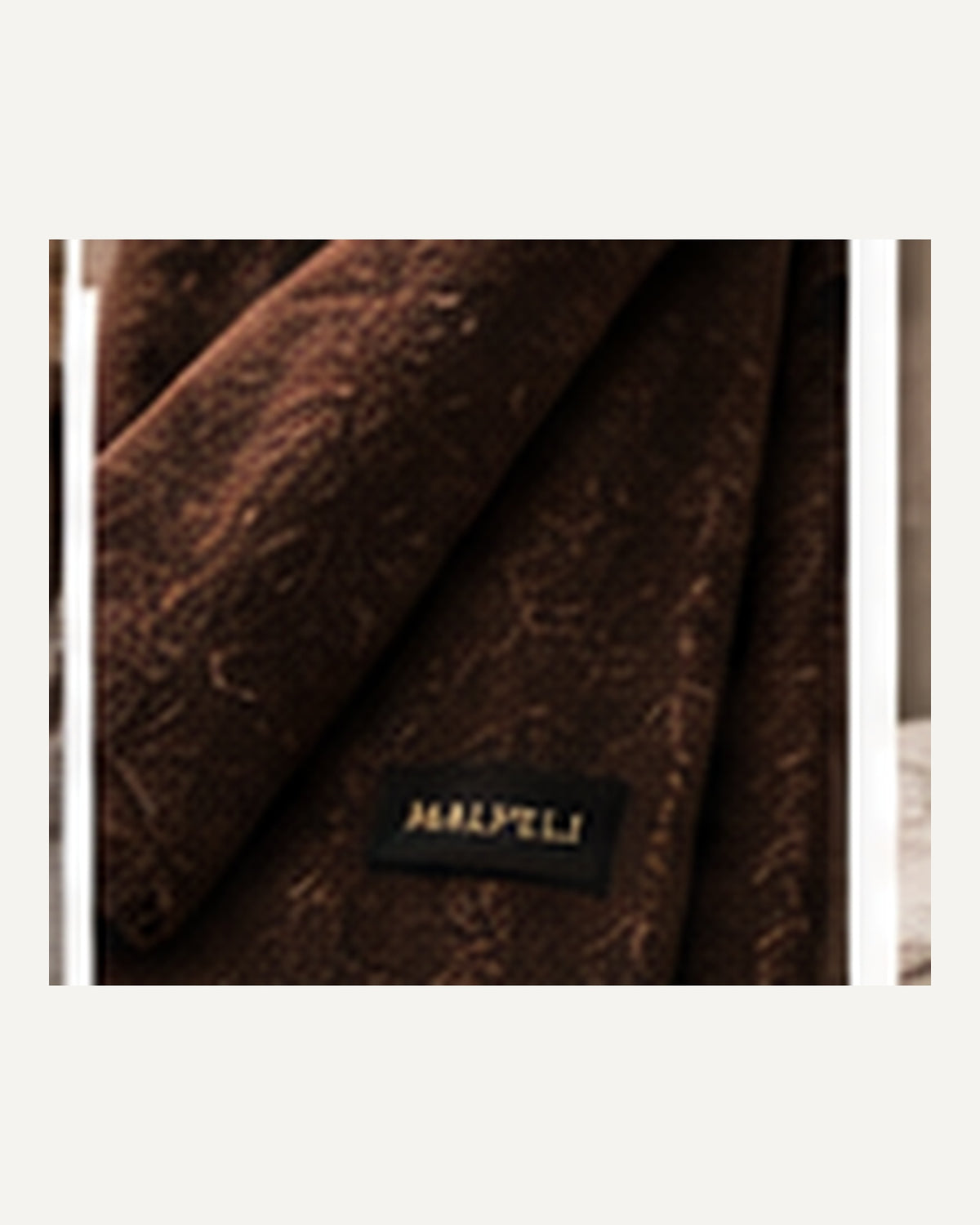 Soft Lined Tivoli Fringed Scarf in Chocolate — Giftable Size