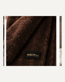 Soft Lined Tivoli Fringed Scarf in Chocolate — Giftable Size